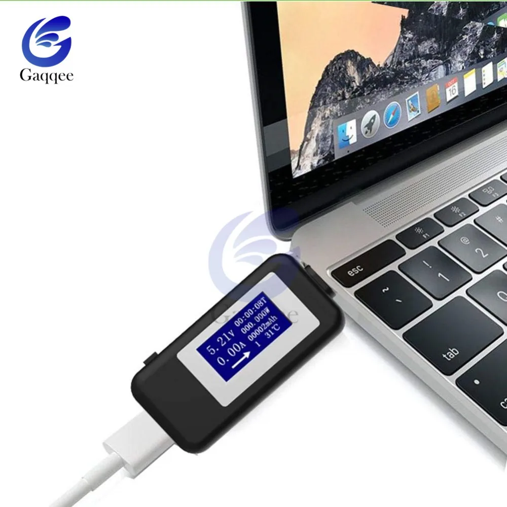 USB тестер Type C цифровой вольтметр постоянного тока стандартный измеритель