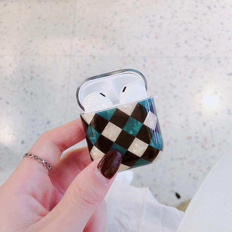 Мультяшный чехол для airpods Iphone Беспроводной чехол силиконовый милый аниме чехол для Airpods2 корпусы гарнитурные пластиковые зарядки роскошная коробка - Цвет: 41
