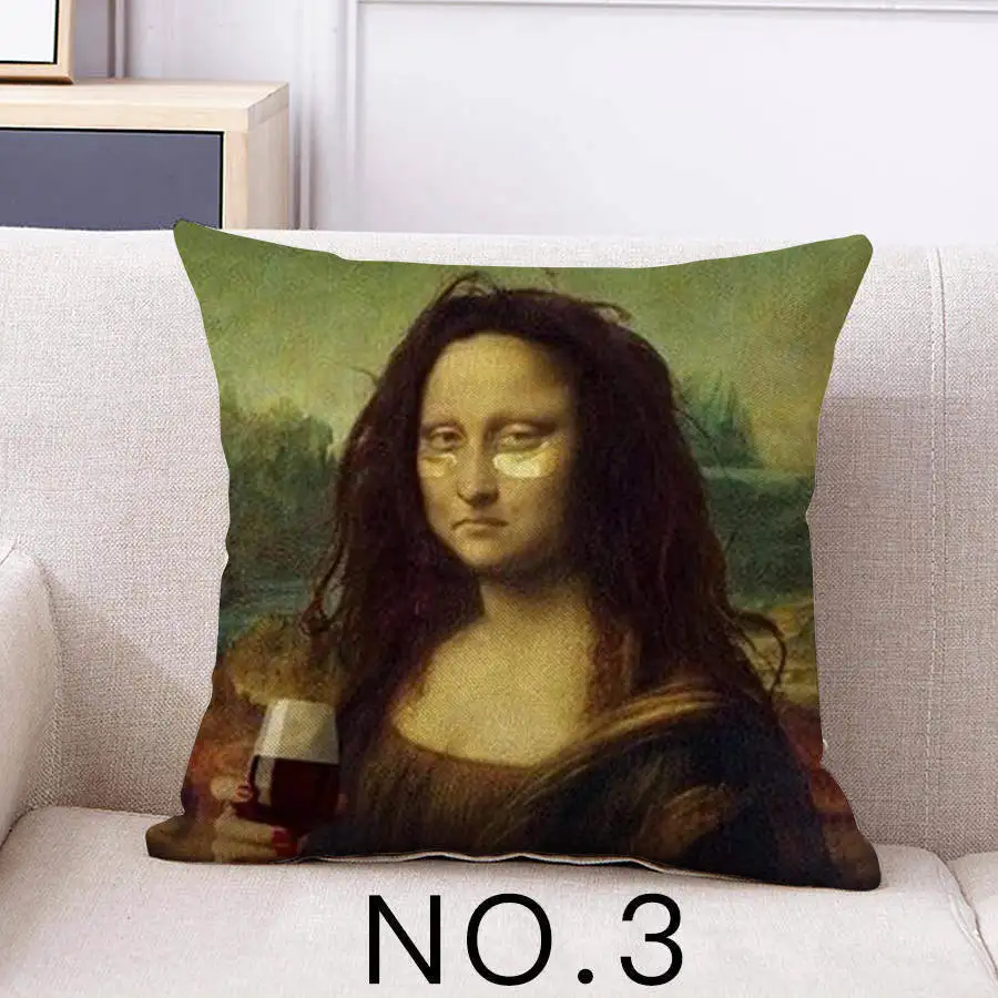 

Nordica Retro Van Gogh Pillow Case 45*45 Cotton Linen Sofa Car Cushion Cover Home Deacoative Throw Pillows Cushions Cover