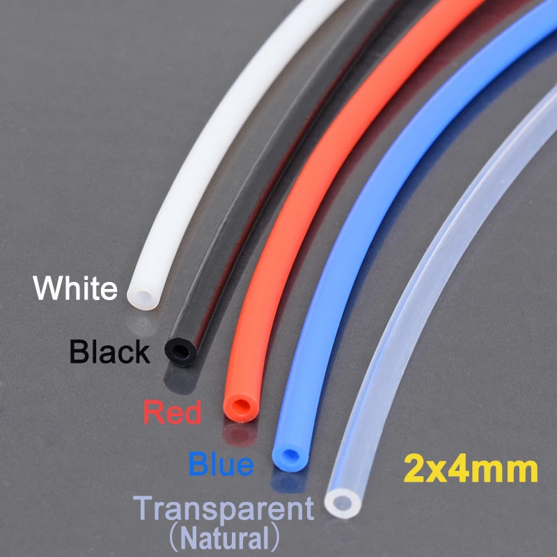 1 метр 2x4 мм ID 2 мм OD 4 мм PTFE трубка для 3D-принтера части трубы Боуден J-head 1,75 мм нить направляющая трубка