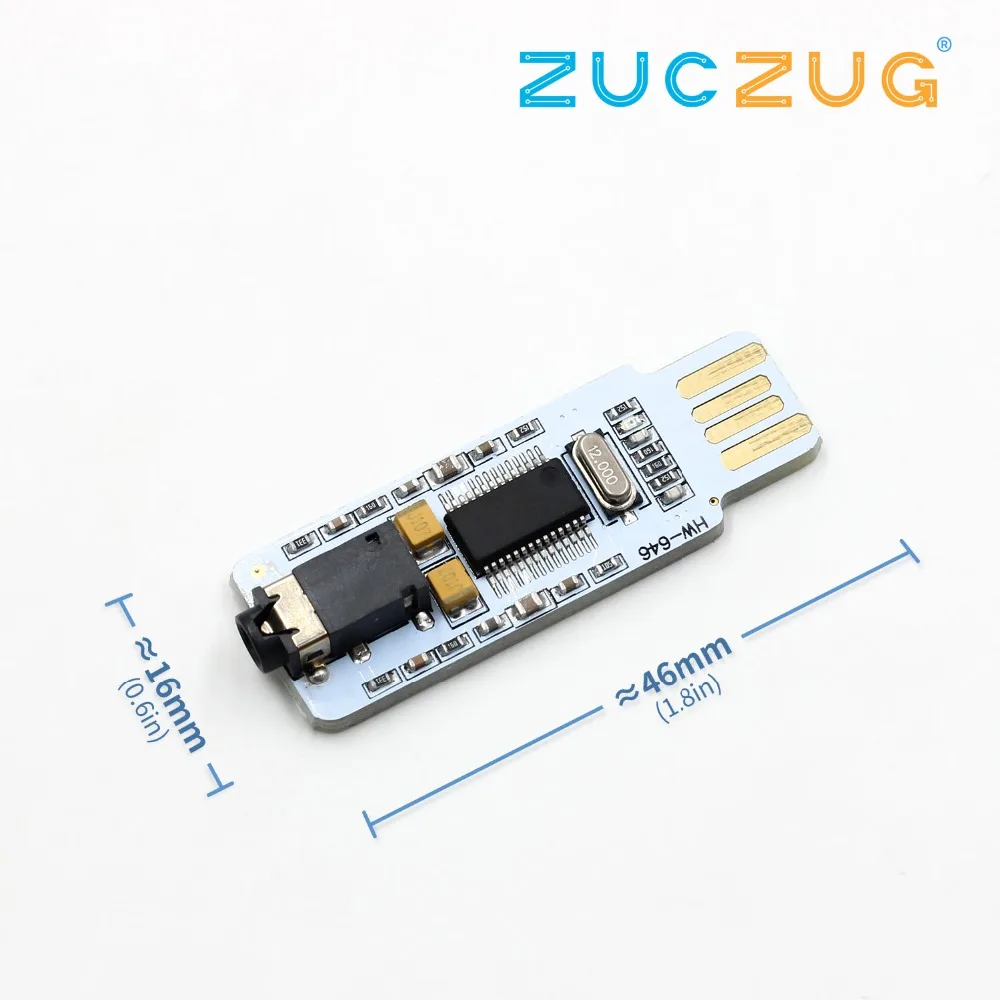 Мини PCM2704 USB Аудио Звуковая карта DAC декодер плата Бесплатный диск для ПК