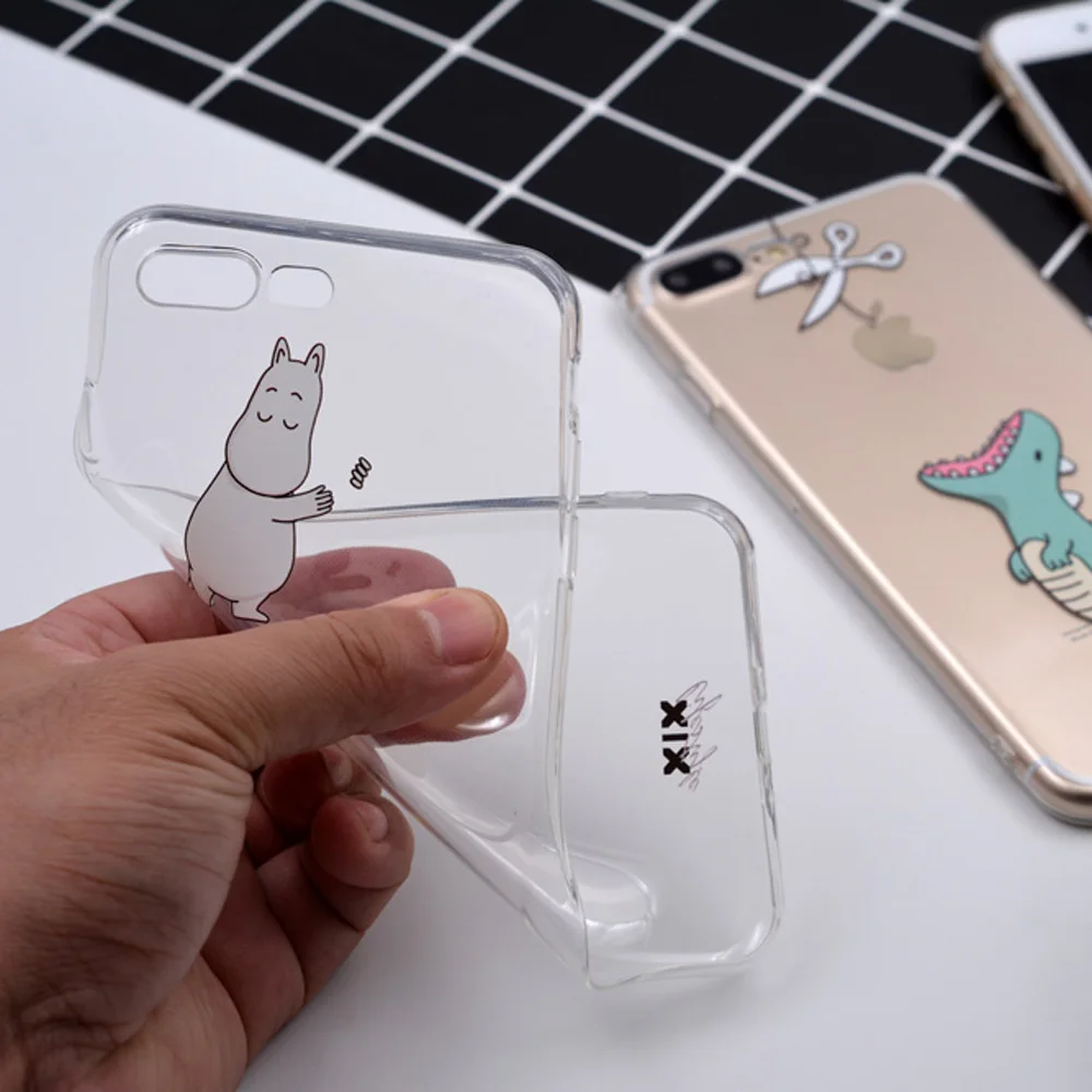 XIX for Funda iPhone 6S Case 5 6 7 8 Plus X XS Max XR Cute Animals Cover Soft TPU Capa 5S |