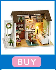 Кукольный дом Миниатюрный DIY кукольный домик с деревянная мебель для дома рождественский дом игрушки для детей подарок на день рождения TW8