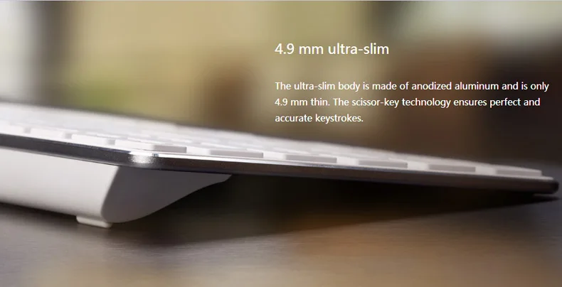 Rapoo 9300P 4,9 мм Ультра тонкая портативная Бесшумная беспроводная клавиатура и мышь, русский покупатель с бесплатной русской наклейкой на клавиатуру