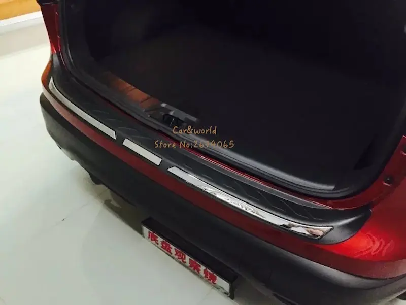 Для Nissan Qashqai J11 Задний бампер протектор хвост ворота порог для багажника гвардии прикрытие потертостей отделка- автомобиль-Средства для укладки волос