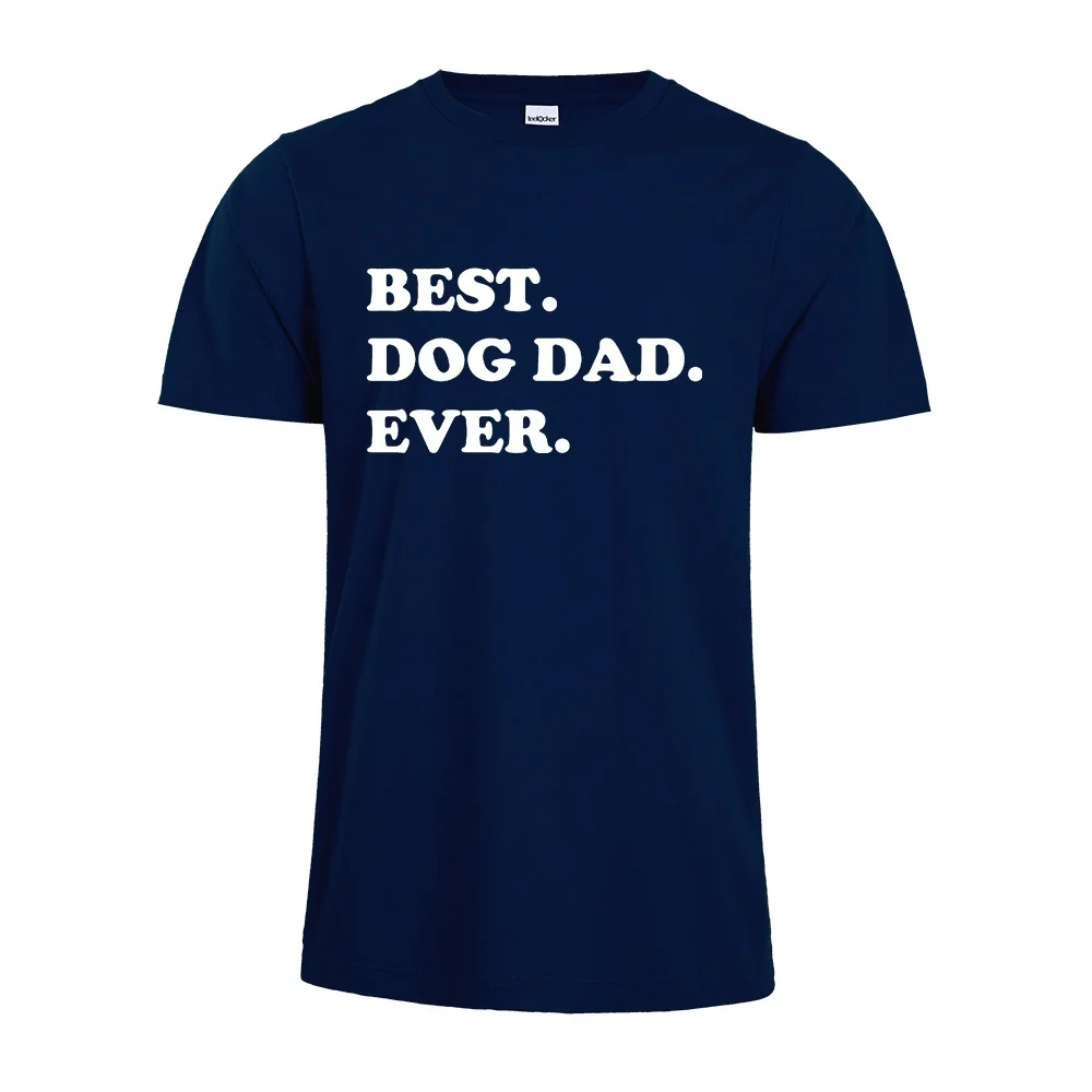 Футболка Best Dog Dad Ever забавная рубашка для отца мужская собак Подарочная