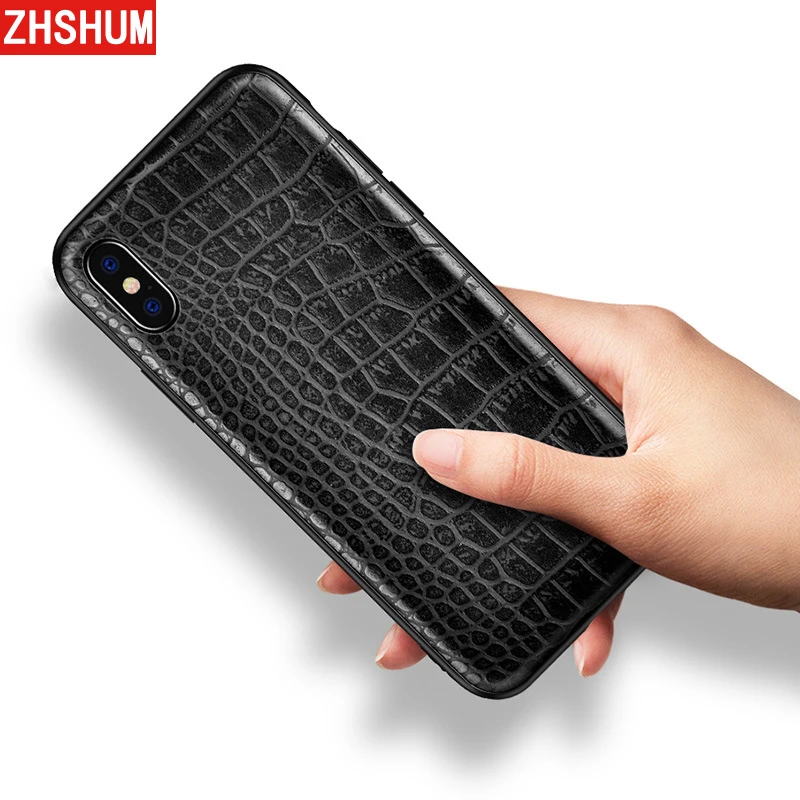 Роскошный чехол из искусственной кожи для Iphone X 8 7 Plus 6S XS MAX XR телефона с