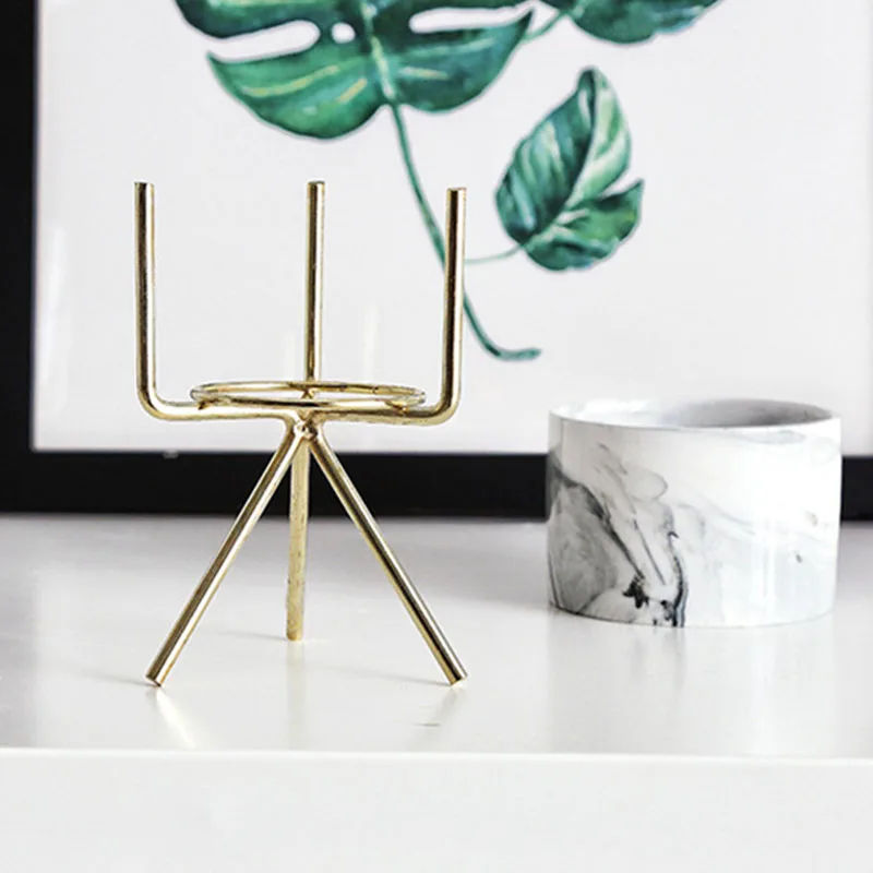 Скандинавский мраморный узор Золотая керамика железная художественная ваза