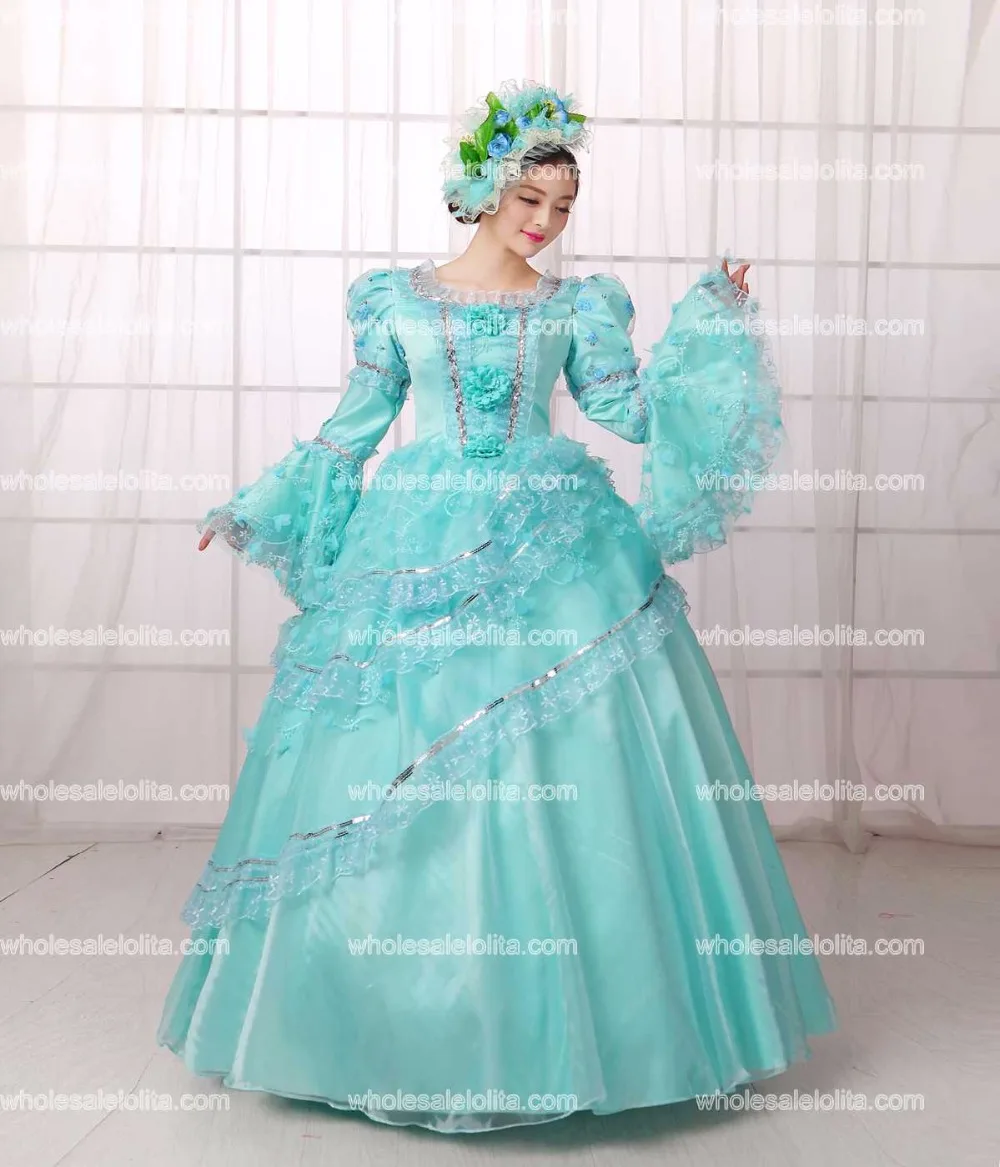 Новый 18th века Гражданская война Southern Belle Платье для Бала маскарада короля Георга