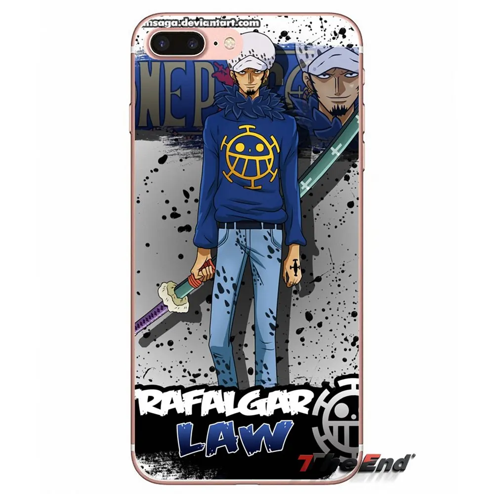 Trafalgar law flag One piece для iPhone X 4 4S 5 5S 5C SE 6 6S 7 8 Plus Samsung Galaxy J1 J3 J5 J7 A3 A5 2016 2017 дизайнерский
