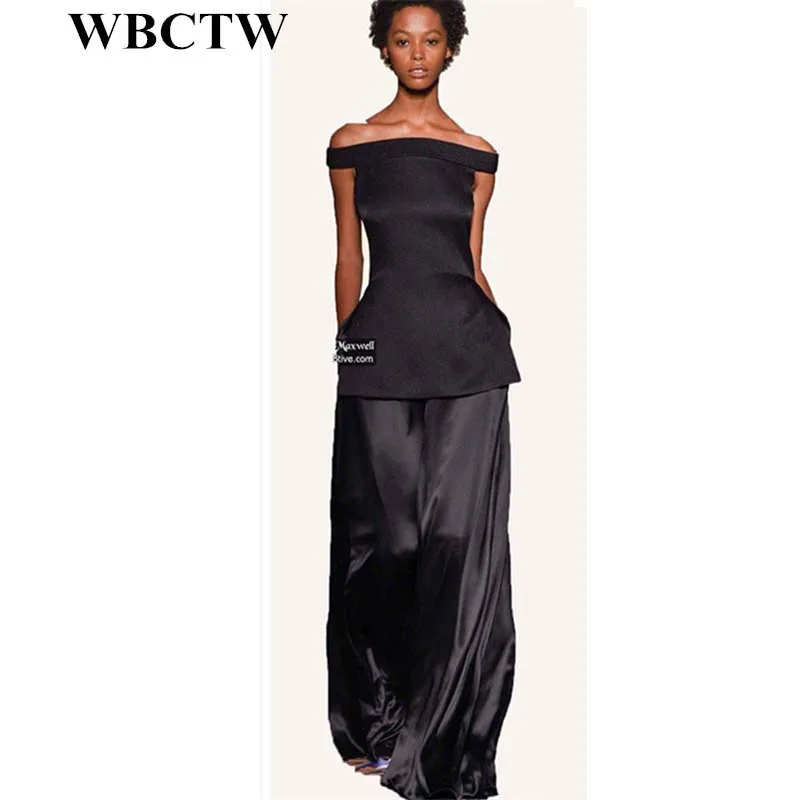 WBCTW свободные стильные женские брюки с высокой талией однотонные Длинные Макси