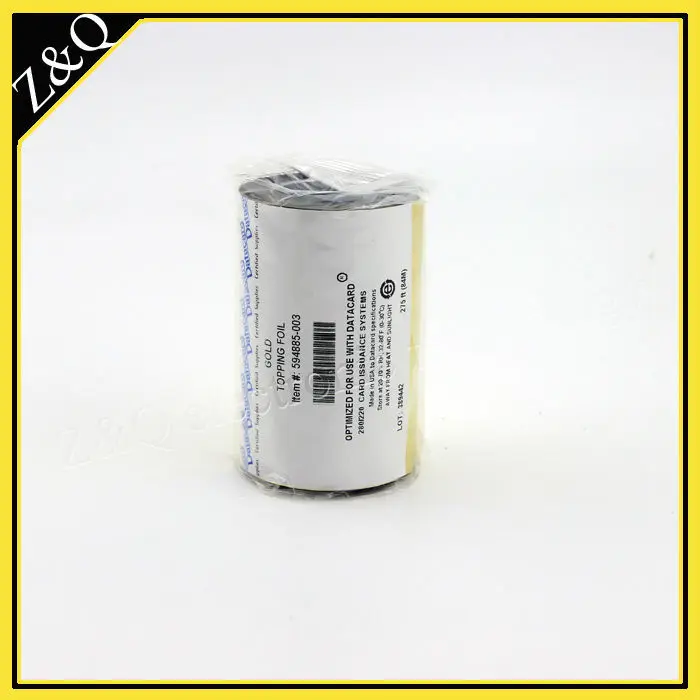 Datacard 594885 003 тиснитель Золотая фольга 2000 урожайность/рулон * Используется для
