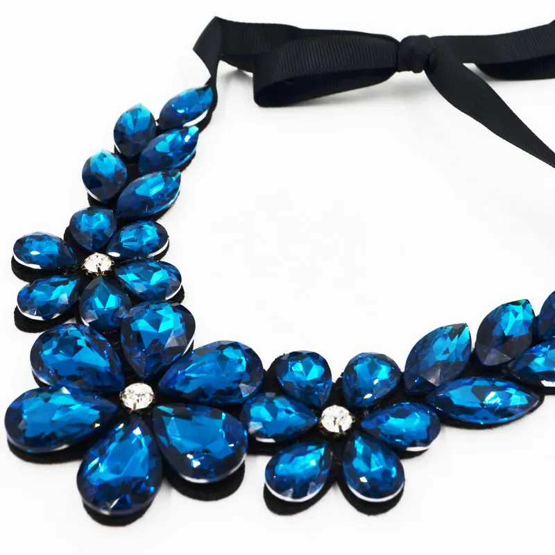 2018 High Quality New Design Fashion collar Choker Luxury Statement Necklaces Multi-color Crystal Necklace Jewelry | Украшения и