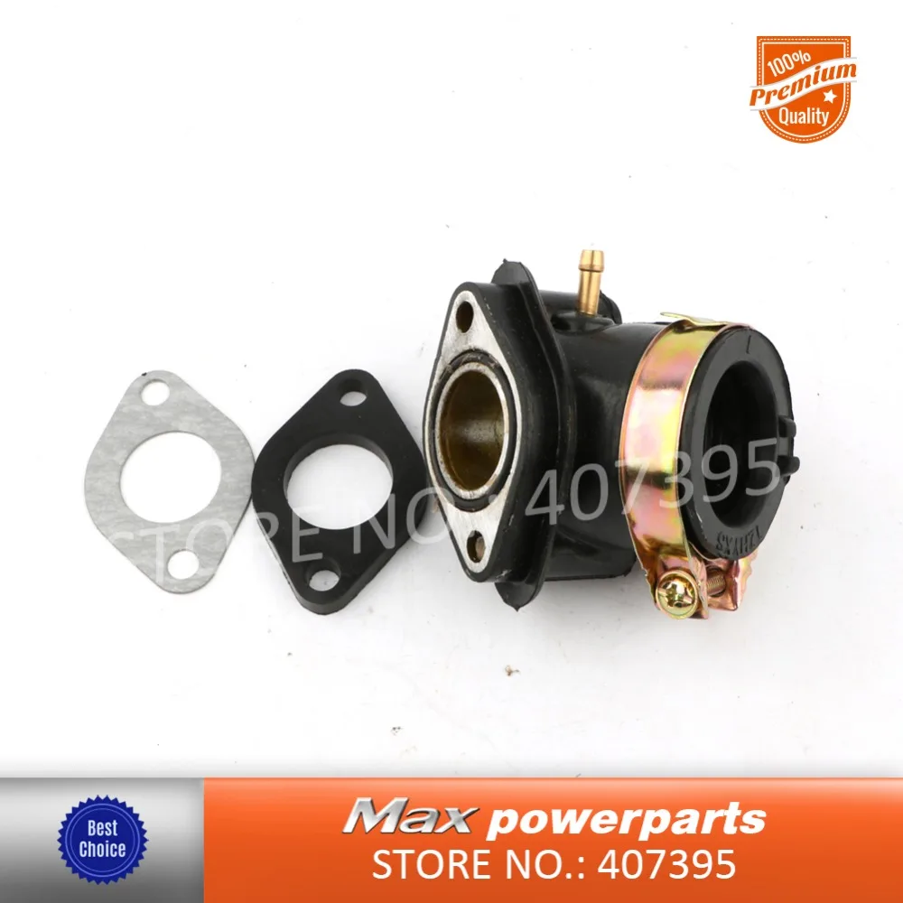 

Carb Air Intake Manifold Pipe Inlet Carburetor adapter with Gasket 30mm/22mm For GY6 125 150cc Scooter
