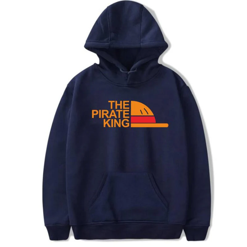 The Pirate King Hoodie For Women Men Harajuku Sweatshirt Hip Hop Streetwear Japanese Anime luffy Pullover Hooded Jacket Male | Мужская