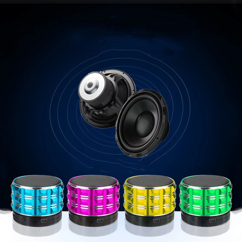 

New Portable Mini S16 Bluetooth Speaker support TF Card Subwoofer Outdoor Waterproof Wireless Stereo Music Radio With Cable GT