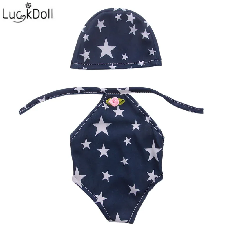 LUCKDOLL New Hot Doll Swimsuit Fit 18 Inch American 43cm Baby Clothes Accessories Girls Toys Generation Birthday Gift | Игрушки и хобби