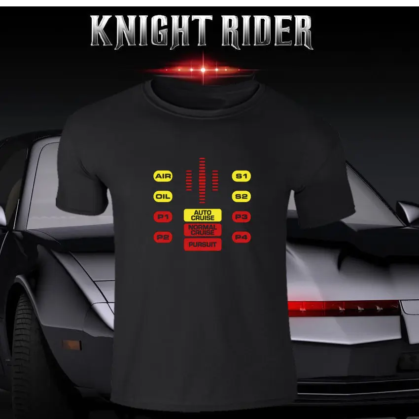 Китт восьмидесятых 80 х забавные Knight Rider футболка ТВ хассельхофф GEEK автомобили