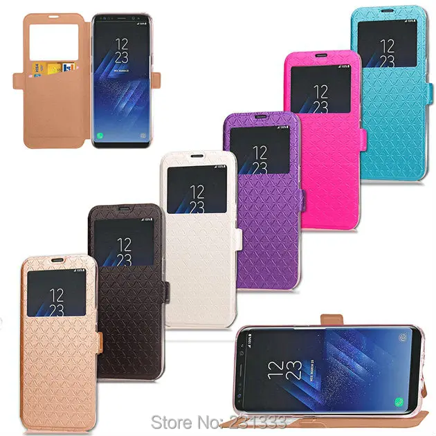 Кожаный чехол книжка для Samsung Galaxy S8 PLUS J5 J7 Prime A3 A5 Huawei P8 Lite 2017 Honor 5C 1 шт.|pouch for samsung|for