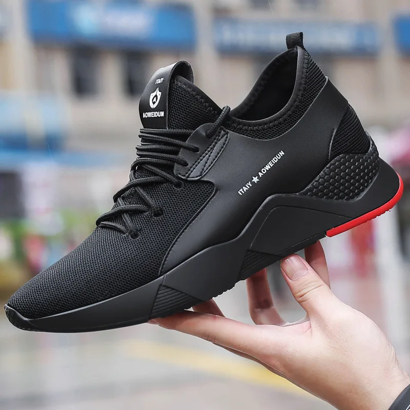 Стильная Всесезонная спортивная обувь для мужчин дышащая легкая скрытая