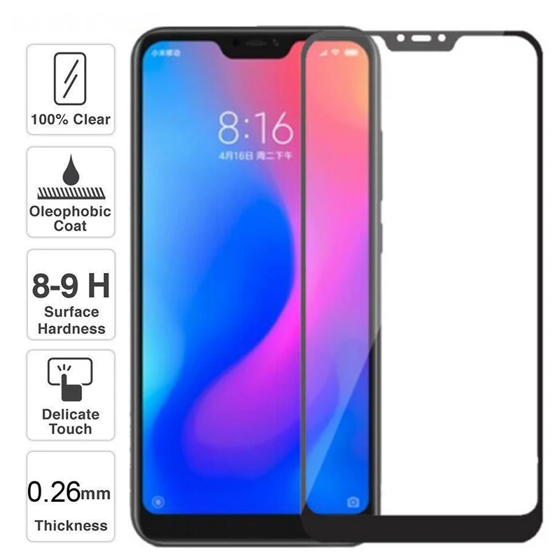 Защитное стекло закаленное для Xiaomi Mi A2 Lite/Redmi 8/8A/7/7A/Redmi Note 8T/5/6/7/8/9S/9 pro|Защитные