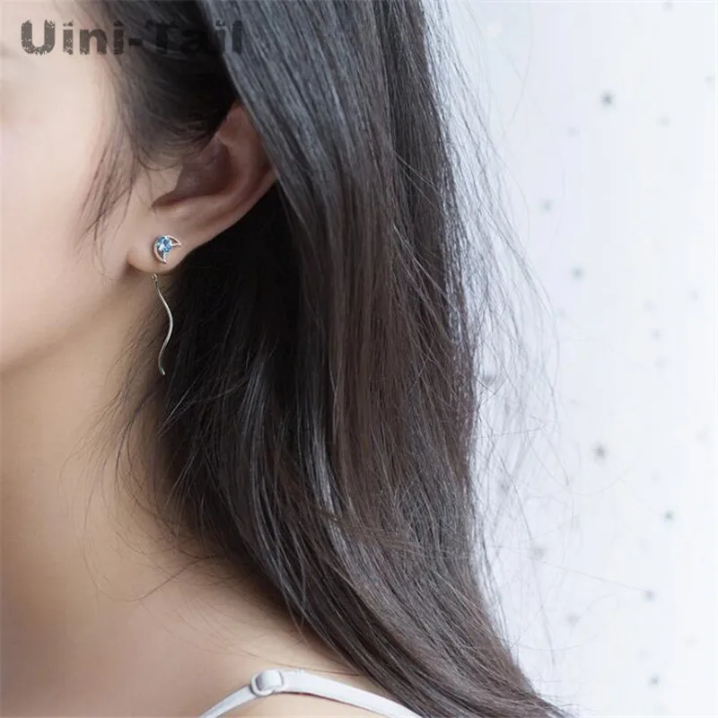 Uini-Tail Горячая новинка 925 пробы Серебряный темперамент асимметрия небольшой