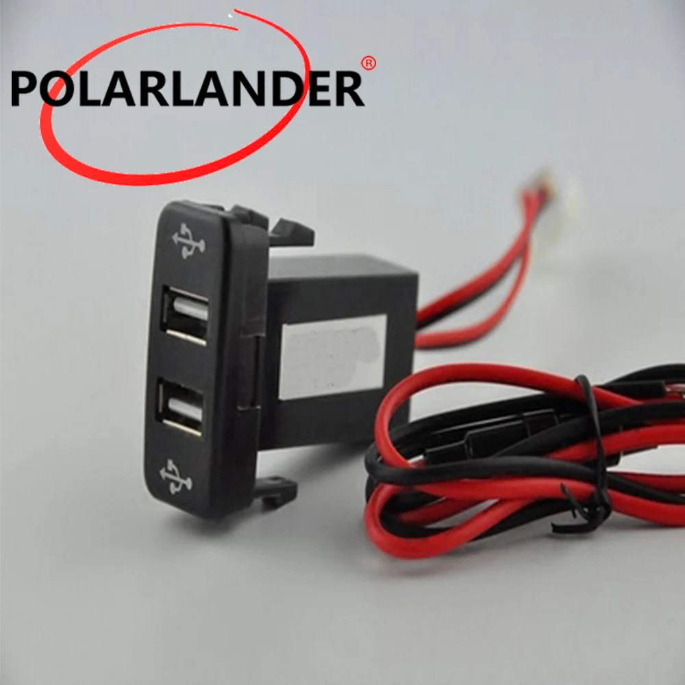Зарядное устройство с двумя USB портами 12 В 2 1 А|Кабели адаптеры и разъемы| |