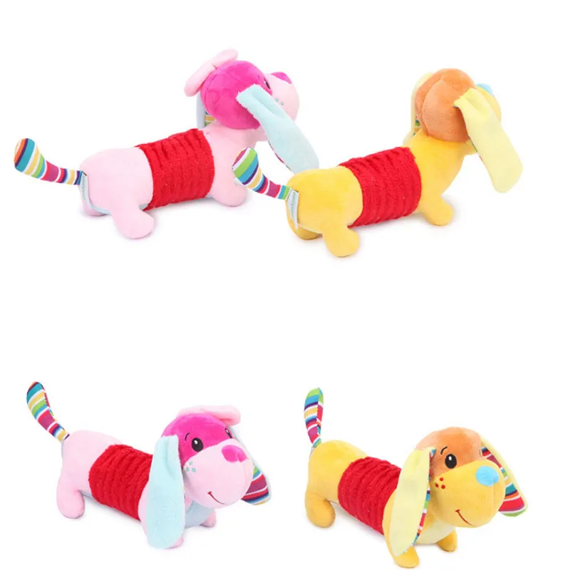 20CM Vocal Dog Plush Doll Toys Infant Animal Stuffed Doggies Children Cute Soft Puppy Attention Training Toy Birthday Gift Kids | Игрушки и