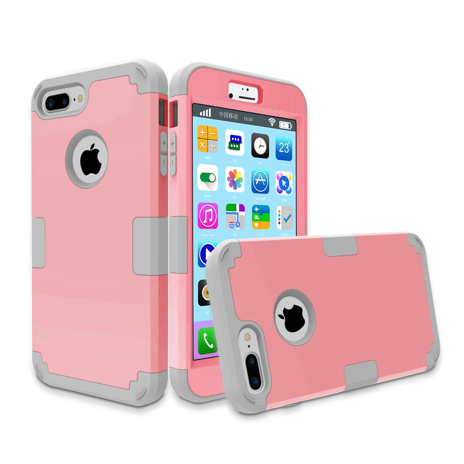 For iphone7 / plus armor case Hybrid Hard &amp Silicone Shock Proof cell Phone Case iPhone 7/ 7 Plus Shell Cover Multi-colors |