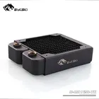 Bykski 38 мм толстый 120 мм медный радиатор компьютера вода хладагент разряда теплообменник радиатор для 12 см вентилятор рассеивания