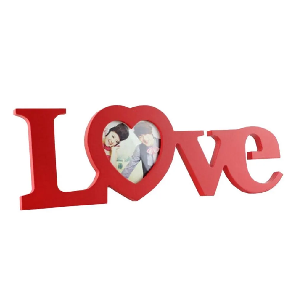 3 дюйма модный прочный красный белый домашний декор подарок любовь деревянная