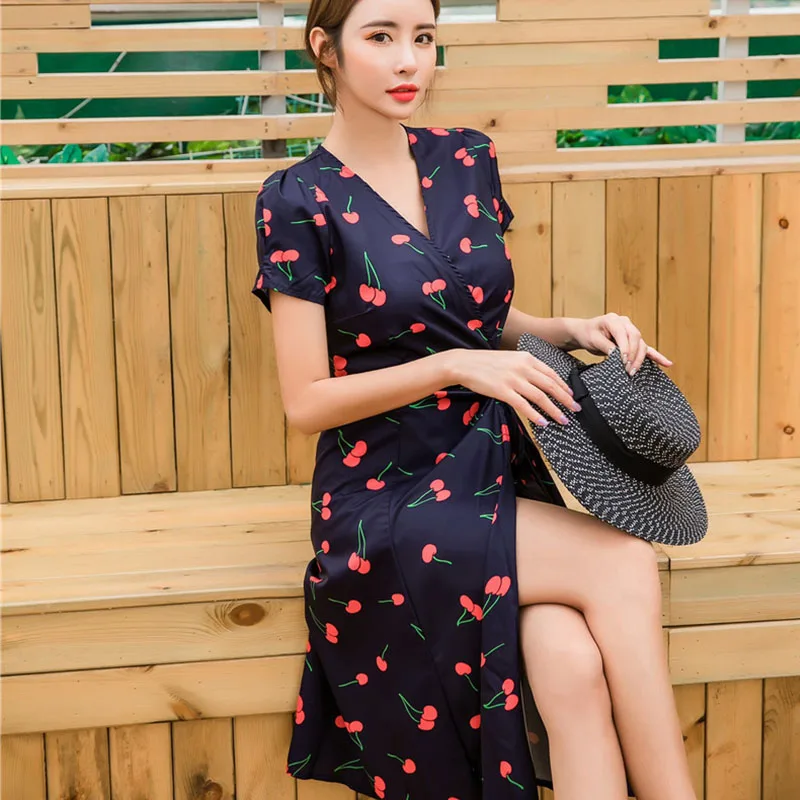 PLAMTEE Летнее Платье Женское vestidos длинное обтягивающее платье Femme v образный вырез