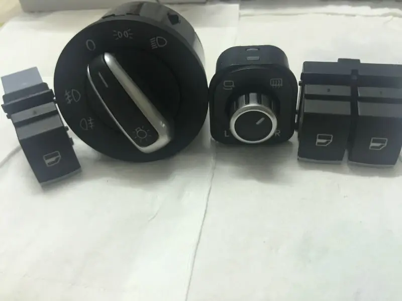 4/комплект хромированные фары окна зеркало кнопка переключения 5K3959857 5ND941431A 5ND959565A