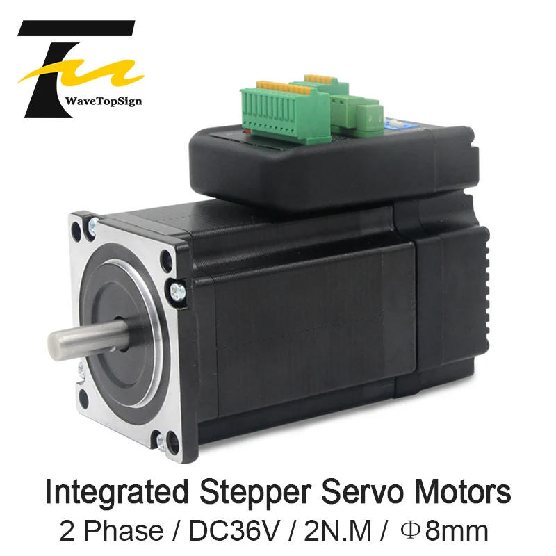 JMC iHSS57 36 20 21 мм Длина оси NEMA23 2.0Nm входное напряжение VDC 36V интегрированный шаговый