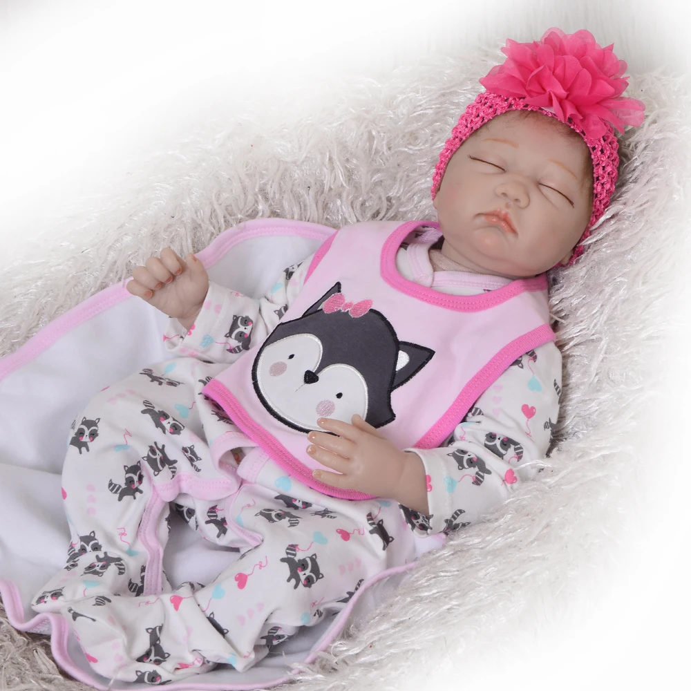 Bebe Кукла Reborn 22 дюймов 55 см Мягкая силиконовая Кукла reborn baby куклы настоящие куклы для новорожденных Игрушки bebe подарок rebon