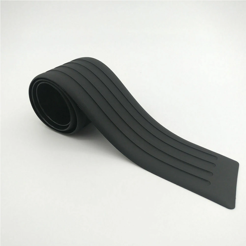 1x Car Rear Bumper Cover Sticker Strip Protector Trunk Sill Scuff Plate Guard Automobiles Exterior Parts Styling Mouldings