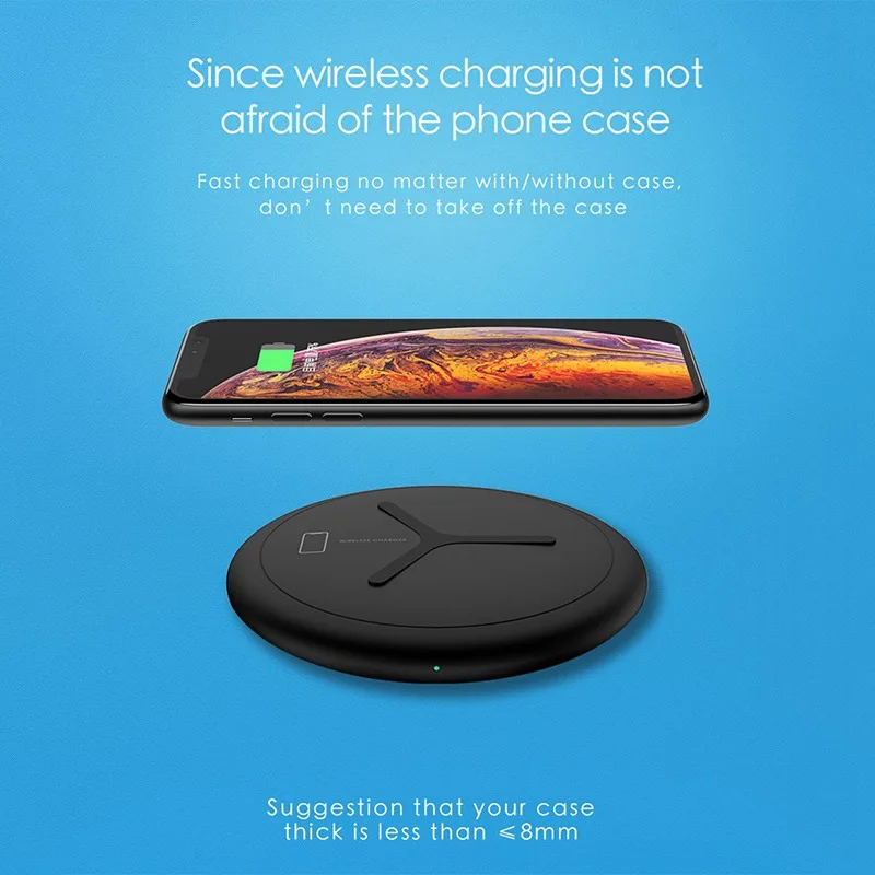 2 в 1 QI Беспроводное зарядное устройство для iPhone XR XS Max X 8 Apple i Watch 3 4 быстрое Samsung S10 S9