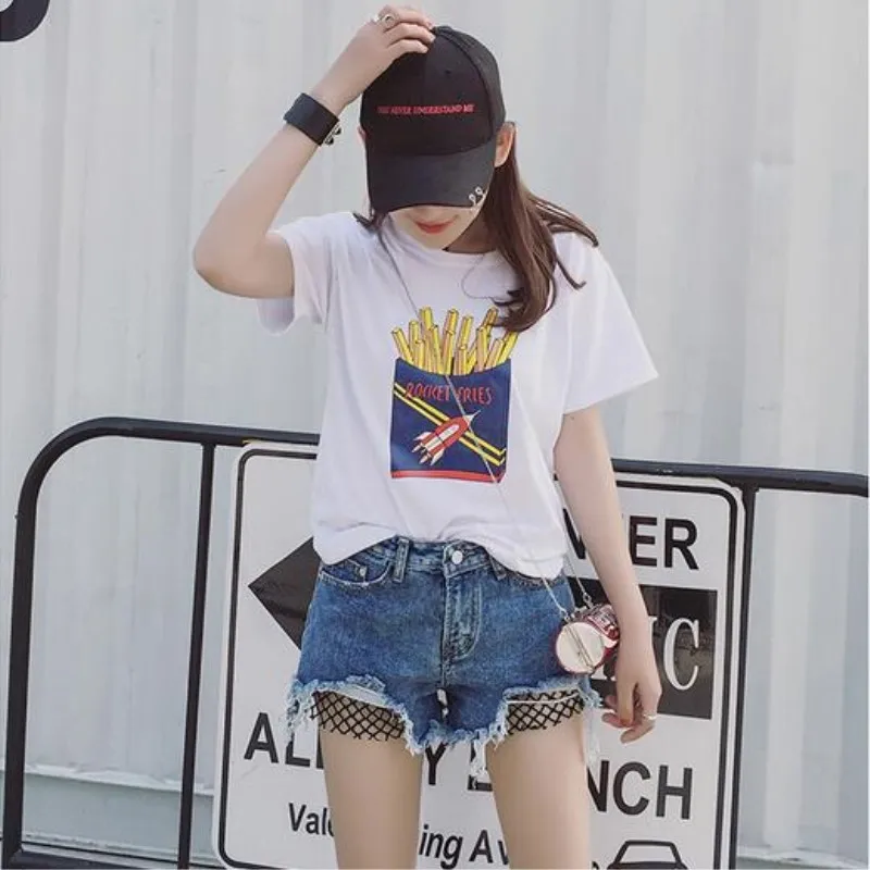 Женские джинсовые шорты на пуговицах синие с карманами и высокой талией летние