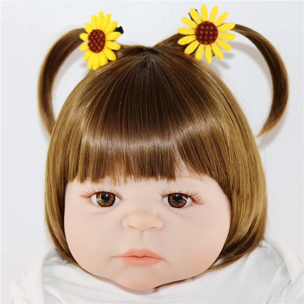 Реалистичная кукла новорожденный 23 дюйма полностью силиконовые куклы