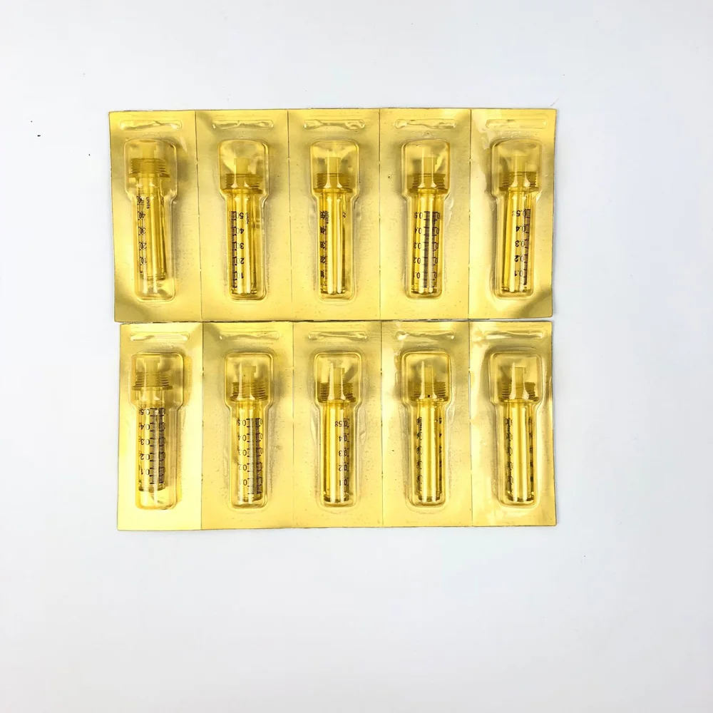 50 шт. одноразовая Стерильная ампульная головка 0 3/0 5 мл для гиалуроновой ручки