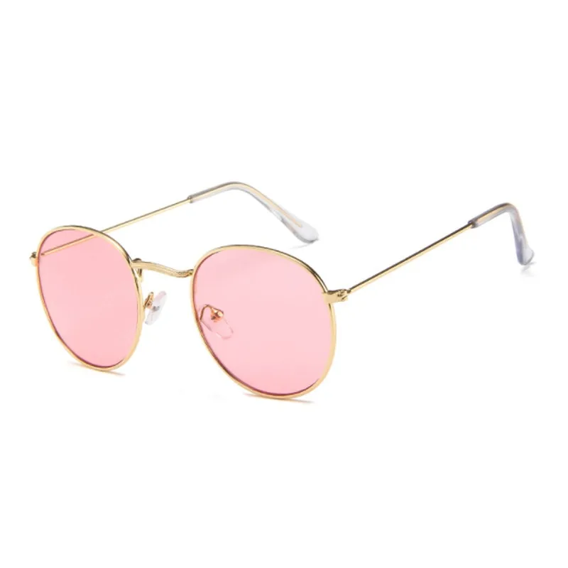 Солнцезащитные очки унисекс в круглой оправе модные корейские солнечные