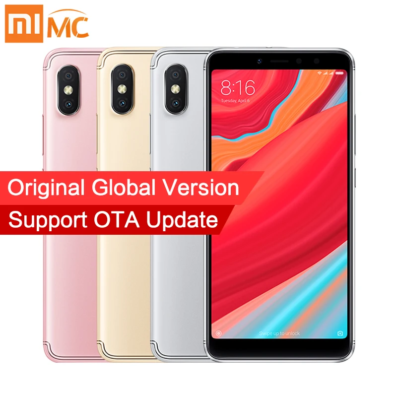 Глобальная версия Xiaomi Redmi S2 4 Гб 64 ГБ Android 8 1 Смартфон Snapdragon 625 5 99 ''экран Двойная