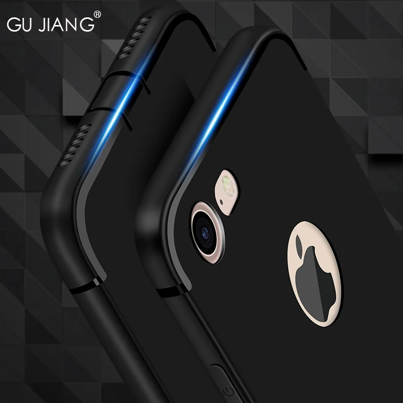 GU JIANG Upscale Soft Silicone Slight Matte Phone Case Cover Shell Protector for iPhone 6/6s PLUS 7/ 7 |