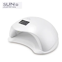 sun5 48w dual uv led nail lamp nail dryer gel polish curing light with bottom 10s30s60s timer lcd display