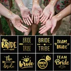 5 шт.лот, свадебное украшение, тату-наклейка Team Bride To Be для девичника, девичника, вечеринки, девичника, декор сделай сам, временная татуировка