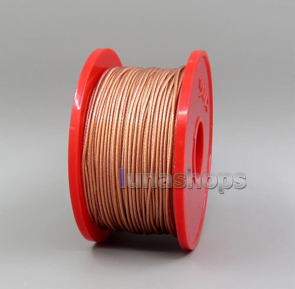 LN006298 100 м 7N OCC медь 63 ядра(9*0,01 мм)* 7 ПВХ изоляционный слой диаметр: 1,15 мм наушники оптом кабель