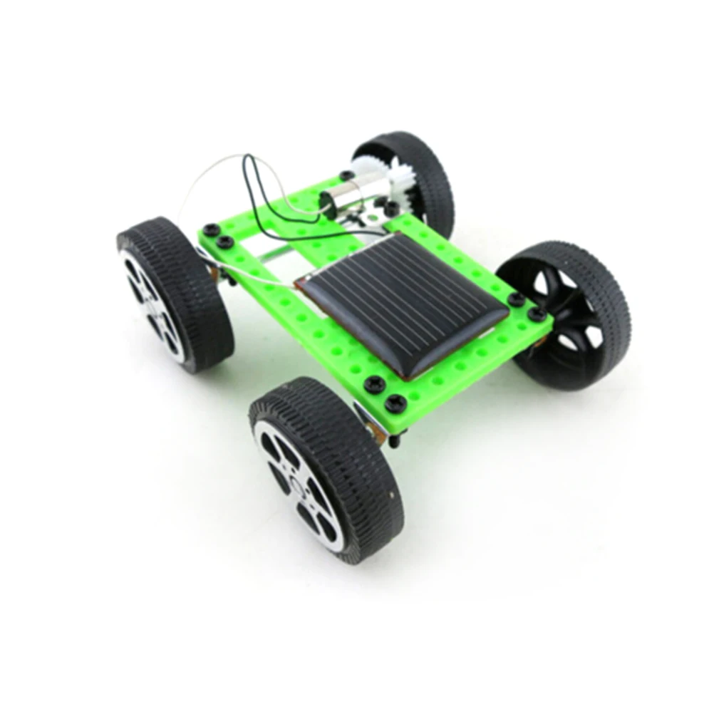 Мини игрушка на солнечных батареях DIY автомобильный набор Детский развивающий