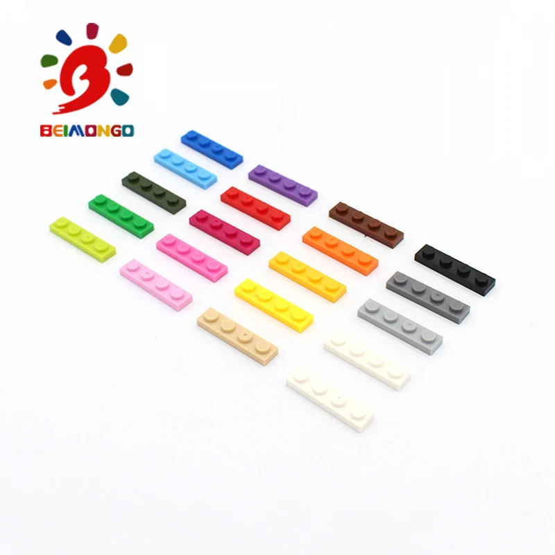Бесплатная доставка! Пластина конструктора BEIMONGO 1x4 150 шт. Развивающие и