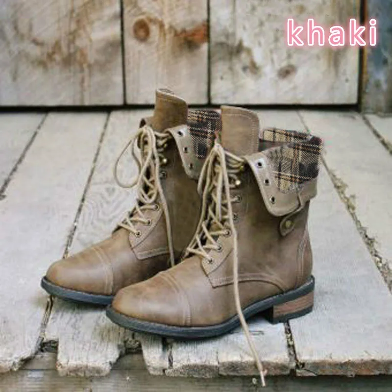 Ботинки Martin женские ботильоны на плоской подошве в байкерском стиле большие