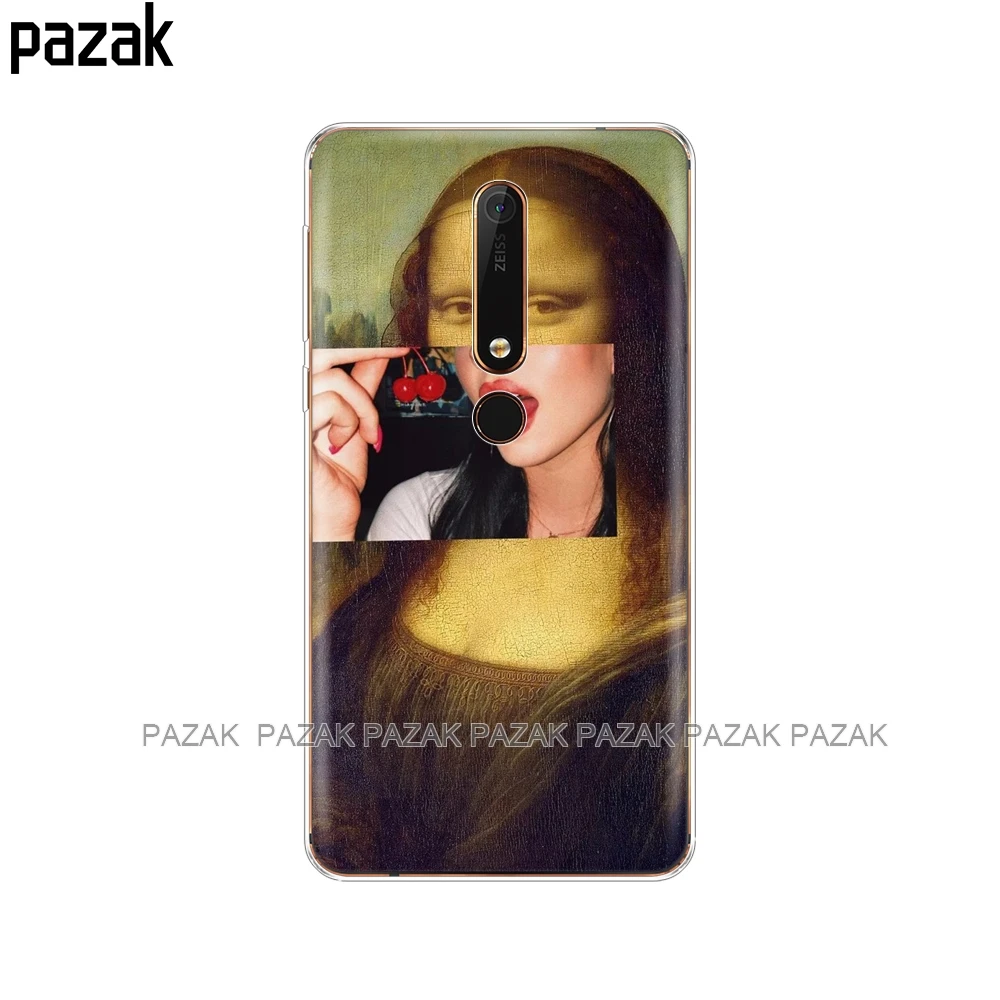 61463 Силиконовый чехол для nokia 6, 6,1, 7 plus, 8, 9, nokia 6, 2018x5x6, чехол, мягкая задняя крышка из ТПУ для телефона, защитный чехол-бампер с рисунком - Цвет: 61463